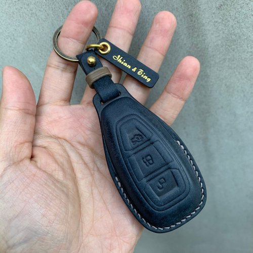 Shao Leather 手工皮件 Ford 磨砂油蠟 福特 鑰匙皮套 皮革鑰匙套 focus kuga ST line