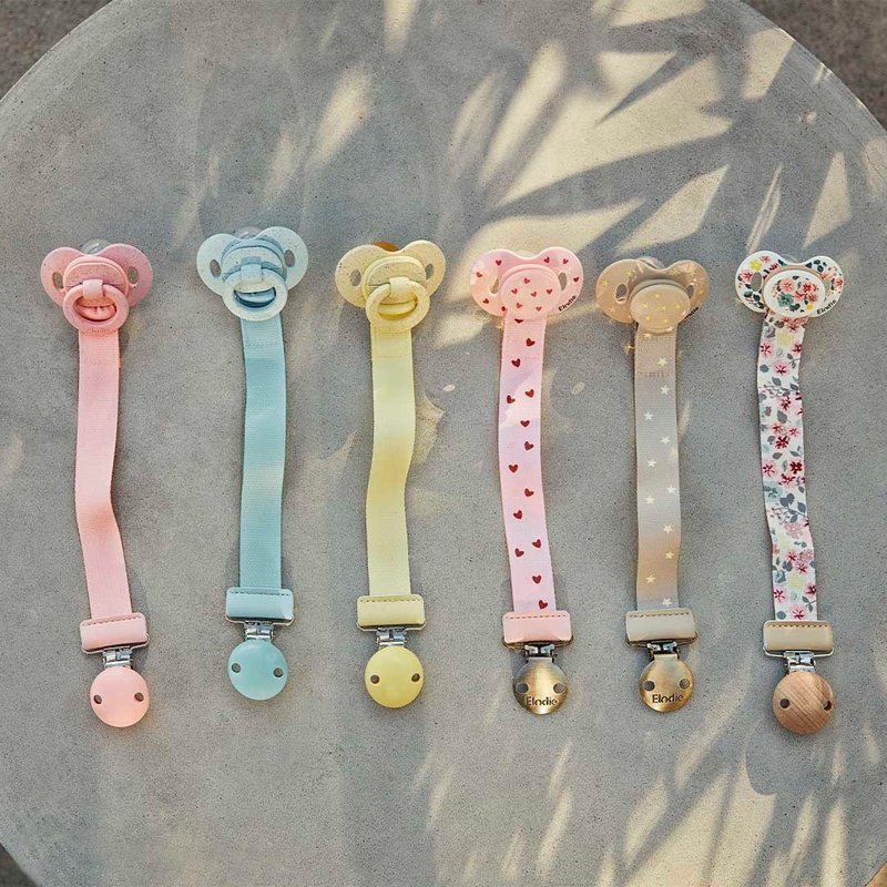 Elodie Details Pacifier and Clip - Lemon Sprinkles - ผ้ากันเปื้อน - วัสดุอื่นๆ สีทอง