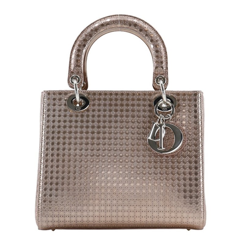 【日本直送】クリスチャンディオール Dior レディディオール ハンドバッグ ミディアム カナージュ M0550PSKC レザー レディース【中古】 - 手提包/手提袋 - 真皮 金色