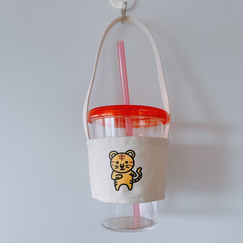 handmade coffee sleeve - ถุงใส่กระติกนำ้ - ไฟเบอร์อื่นๆ ขาว