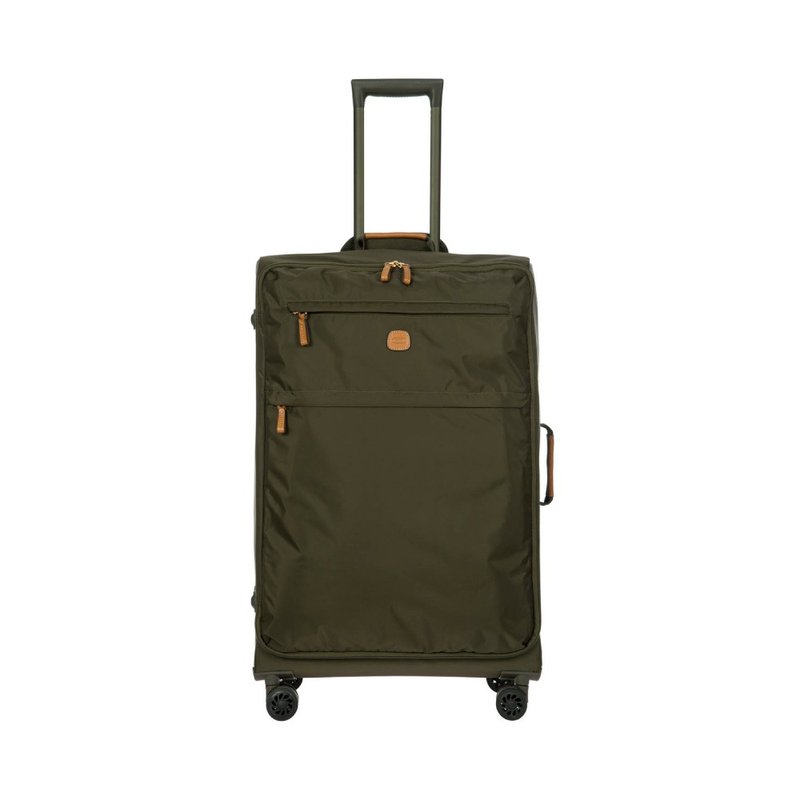 【BRIC' S】X collection 28-inch lightweight nylon front-loading suitcase olive green - กระเป๋าเดินทาง/ผ้าคลุม - วัสดุอื่นๆ สีเขียว