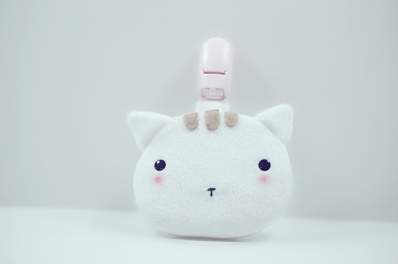 Bucute Yoshinome cat amulet. Omori Set/Baby Special/Handmade/Moon Gift - ของขวัญวันครบรอบ - เส้นใยสังเคราะห์ ขาว