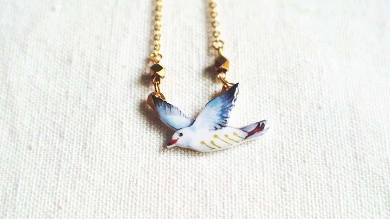Seagull Necklace - Necklaces - Plastic 