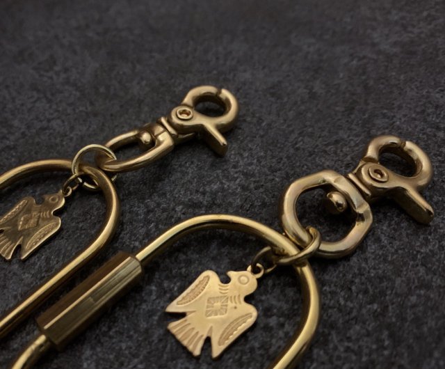 真鍮】ヴィンテージキーホルダー サンダーバードトーテム オーナメント