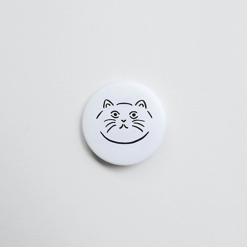 WHOSMiNG - PIN別針 CAT - 胸針 - 塑膠 白色
