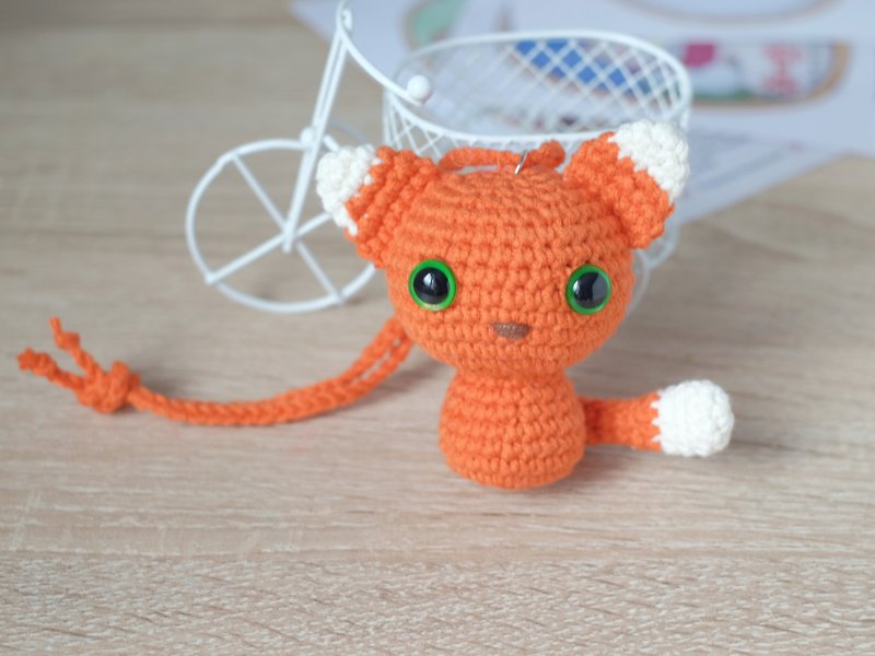 Lucky Cat | Auto Accessories | Customized Gifts - Stuffed Dolls & Figurines - Thread Orange