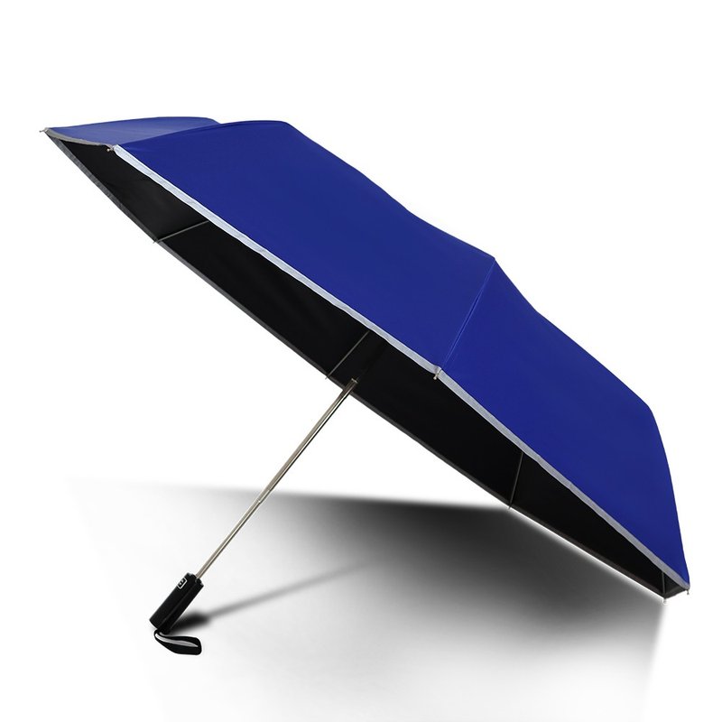 TDN Extra Large Umbrella Yingjue Reflective Vinyl Automatic Opening and Closing Umbrella Super Water Repellent Sunscreen Automatic Umbrella (Royal Blue) - ร่ม - วัสดุกันนำ้ สีน้ำเงิน