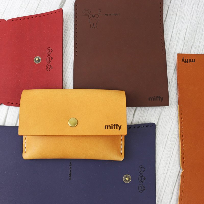 【70 years of Miffy】米菲兔聯名－真皮眼鏡盒 Glasses Case - 眼鏡/鏡框 - 真皮 多色