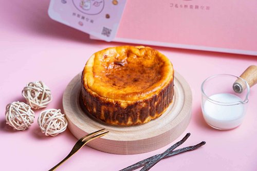 JS岢栗蕗女孩 北海道Luxe巴斯克乳酪蛋糕4吋*2顆