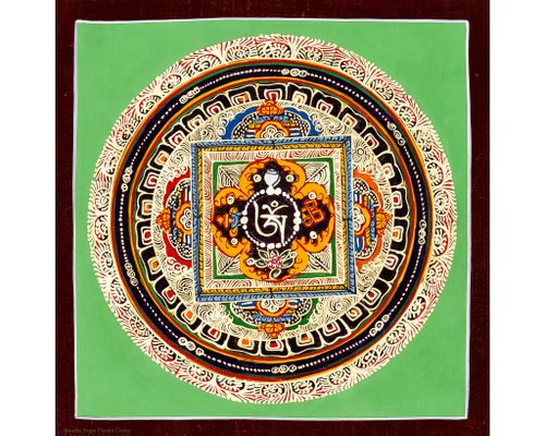 Boudha Stupa Thanka Centre 充滿活力的咒語曼陀羅唐卡 內在平靜的獨特藝術