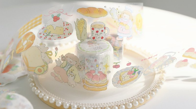 [Early Spring Series] Cute Healing Series Japanese Paper Pet Tape - Washi Tape - Paper Multicolor