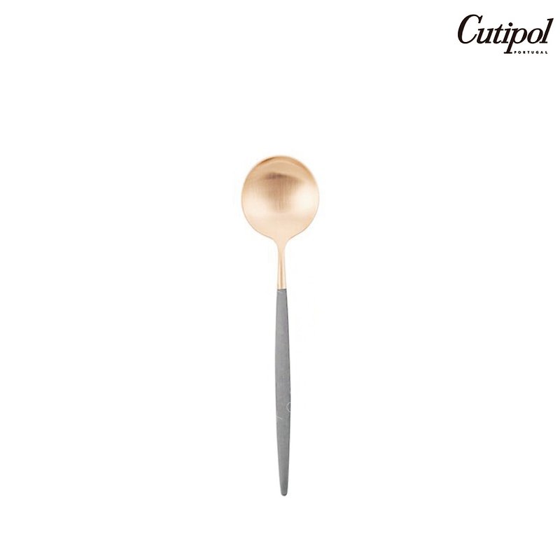 葡萄牙Cutipol GOA灰玫瑰金21cm主餐匙 - 刀/叉/湯匙/餐具組 - 不鏽鋼 灰色