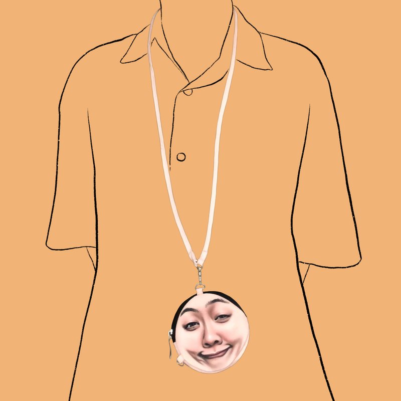 coin purse :: face for someone no.13 - กระเป๋าใส่เหรียญ - ผ้าฝ้าย/ผ้าลินิน 