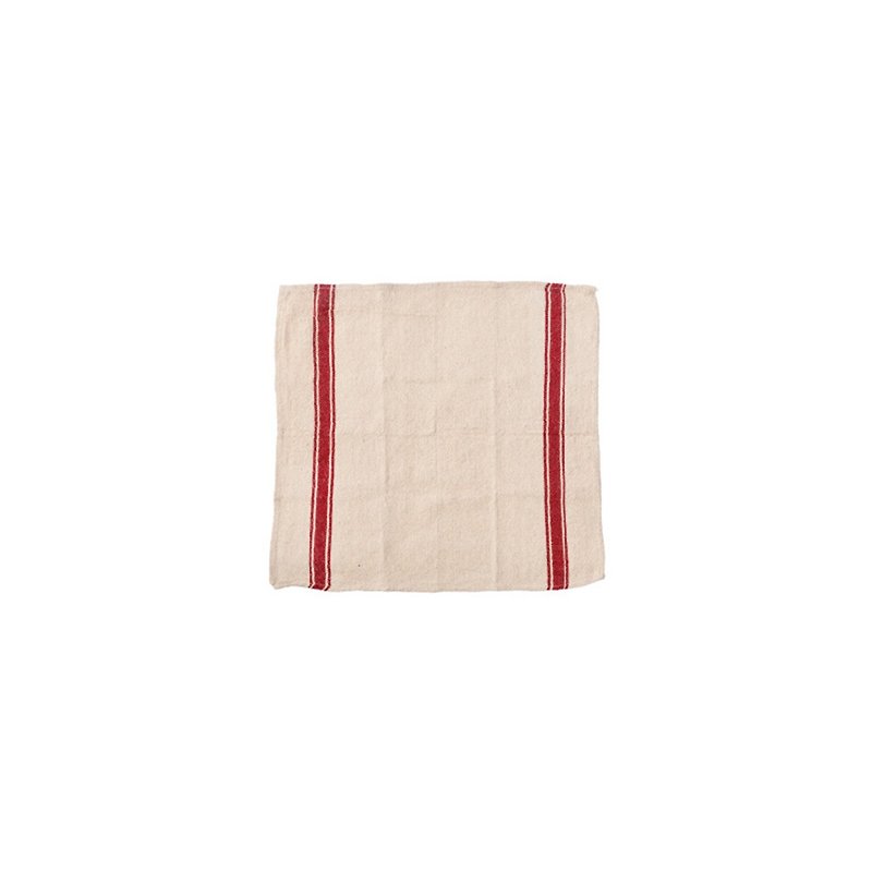 INDIA CLOTH Red Cotton Home Furnishing - Red Stripe - ผ้ารองโต๊ะ/ของตกแต่ง - ผ้าฝ้าย/ผ้าลินิน สีแดง