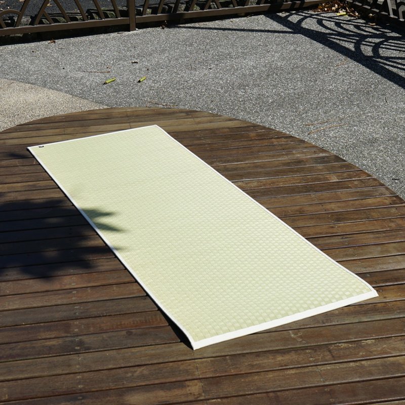 【風格運動】藺草瑜珈墊Eco-Plain 質感原色 吸汗透氣 消除臭味 - 瑜珈墊 - 植物．花 