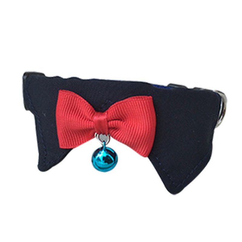 Cat collar collar plain black - Collars & Leashes - Cotton & Hemp Black