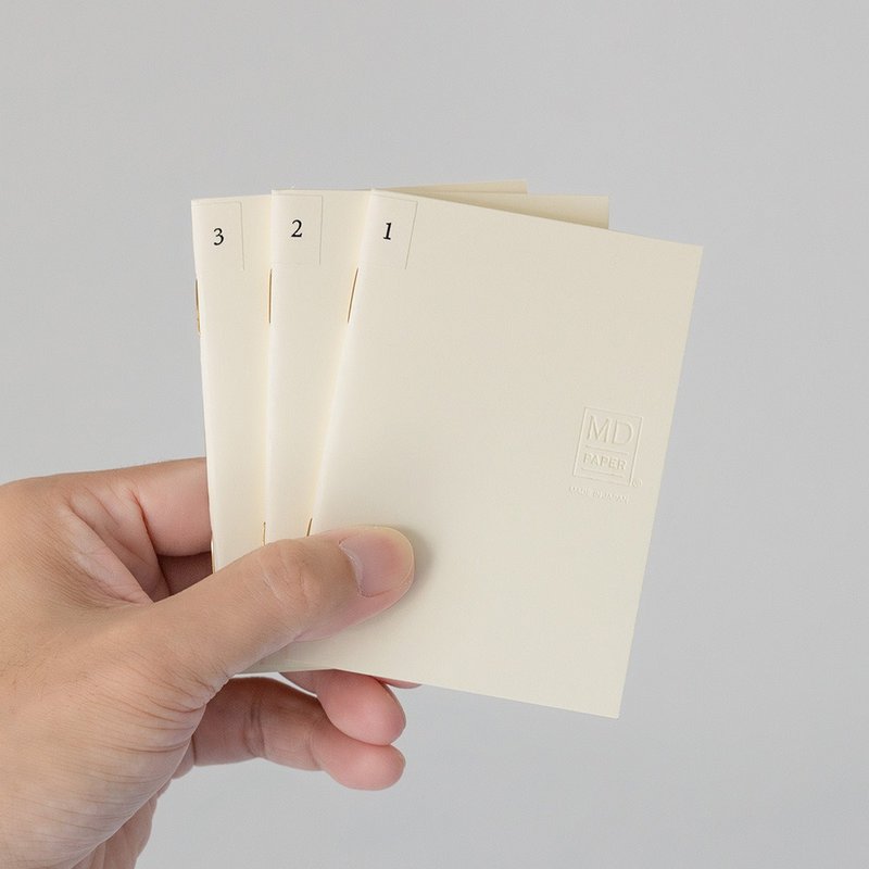MIDORI MD Notebook 輕量版 A7 方格 3冊組 - 筆記本/手帳 - 紙 白色