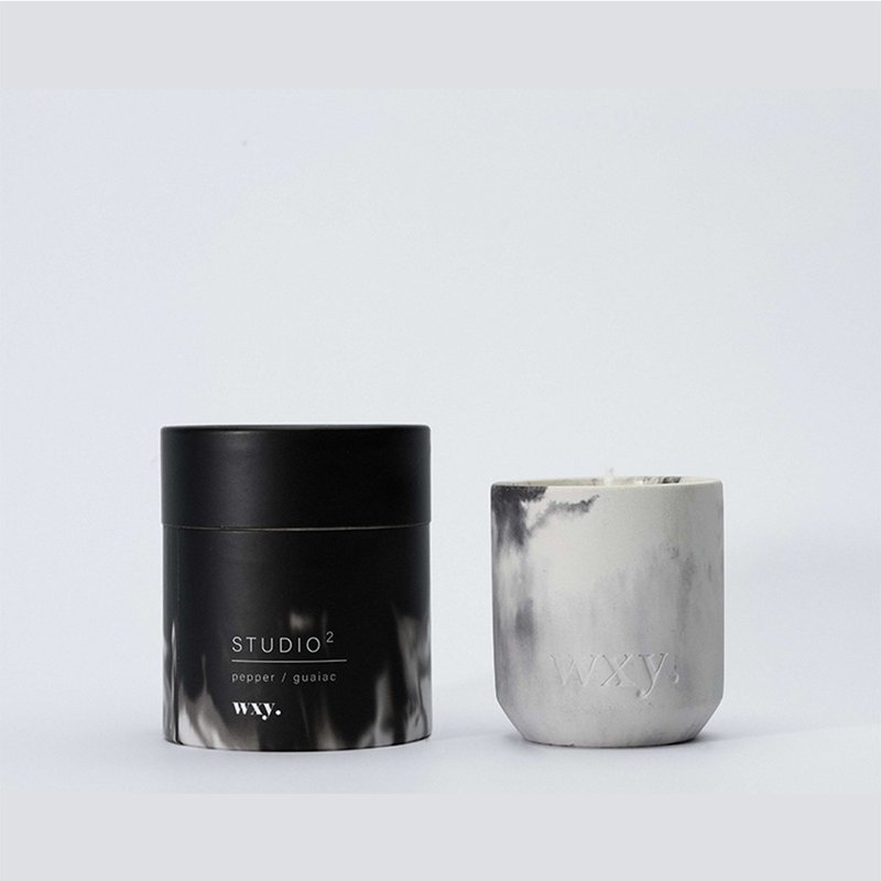 wxy Studio2 Candle- Pepper + Guaiac /6oz - Candles & Candle Holders - Cement Multicolor