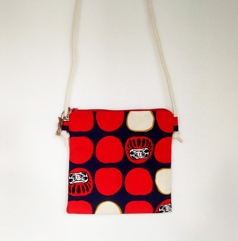 Inverted tumbler bag - Messenger Bags & Sling Bags - Cotton & Hemp Red