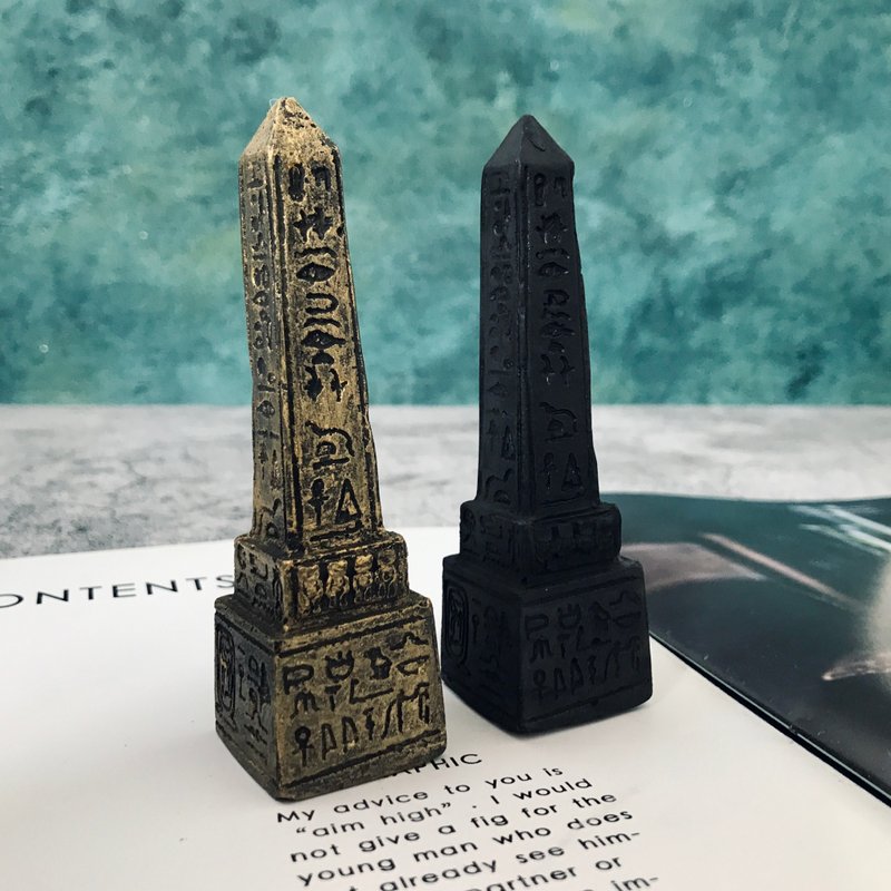 埃及文明系列 / 方尖碑 擺件 - 擺飾/家飾品 - 石頭 黑色