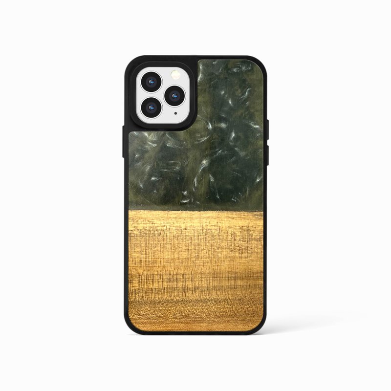 iPhone15 epoxy wooden resin phone case - Catechumenate - Phone Cases - Wood Multicolor