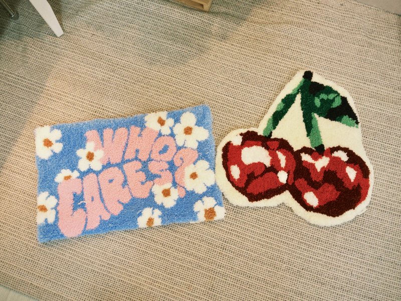 台南可水洗手作簇絨一般地毯課程 - 編織/羊毛氈/布藝 - 棉．麻 