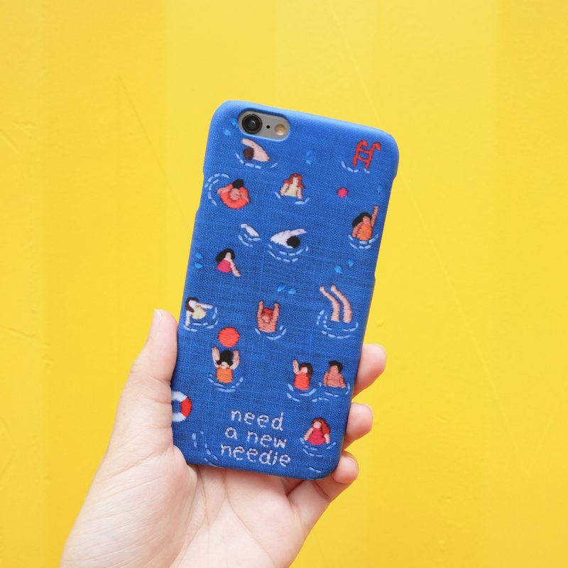 BLUE SWIMMING POOL iPhone Case - 手機殼/手機套 - 塑膠 藍色
