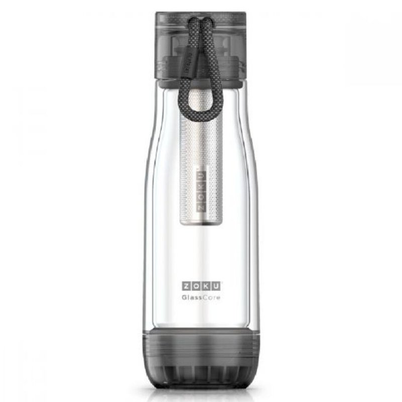 Glass Core Bottle & Tea Infuser - Pitchers - Glass Transparent