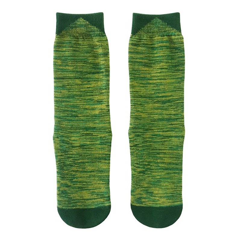 Taiwan Gemstone[Shining Jade] Shining Stars Series Socks - Socks - Cotton & Hemp Green