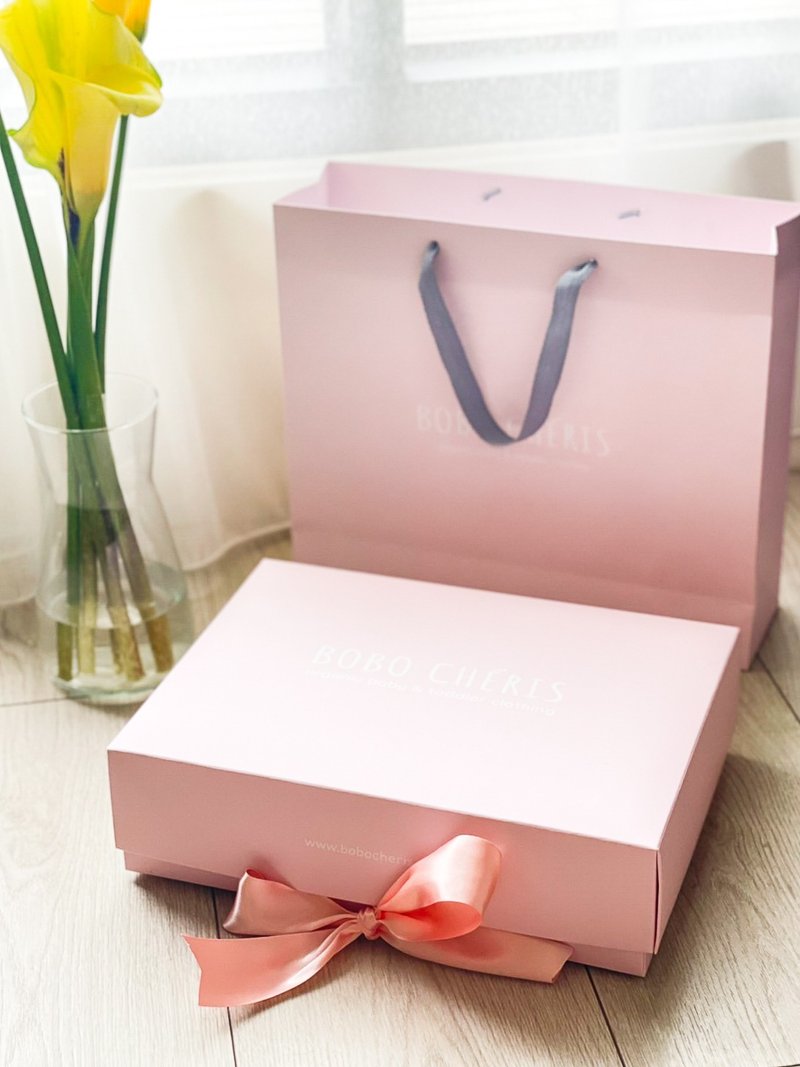 禮盒包裝加購 Gift Box Add-on - 彌月禮盒 - 紙 粉紅色