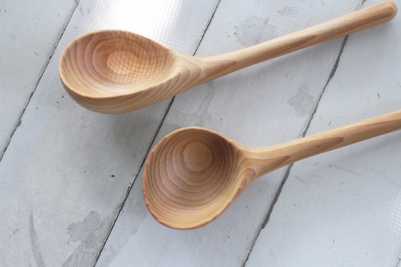手作木製 湯匙(單件) - 餐具/刀叉湯匙 - 木頭 