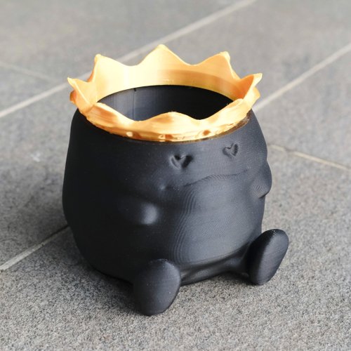自圓其說3D設計 【坐的肥蛋】 3d盆器 塊根盆 多肉盆 3d列印 白馬城 象牙宮 盆器