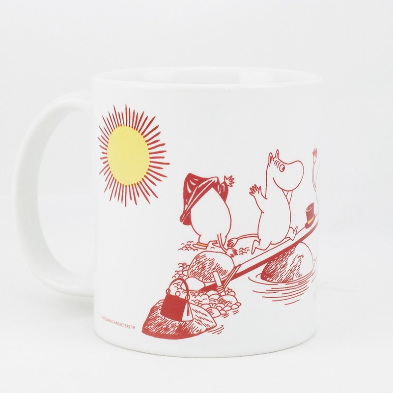 Exchanging Gifts|Moomin Authorization-Mug【The moomins】 - Mugs - Porcelain Red