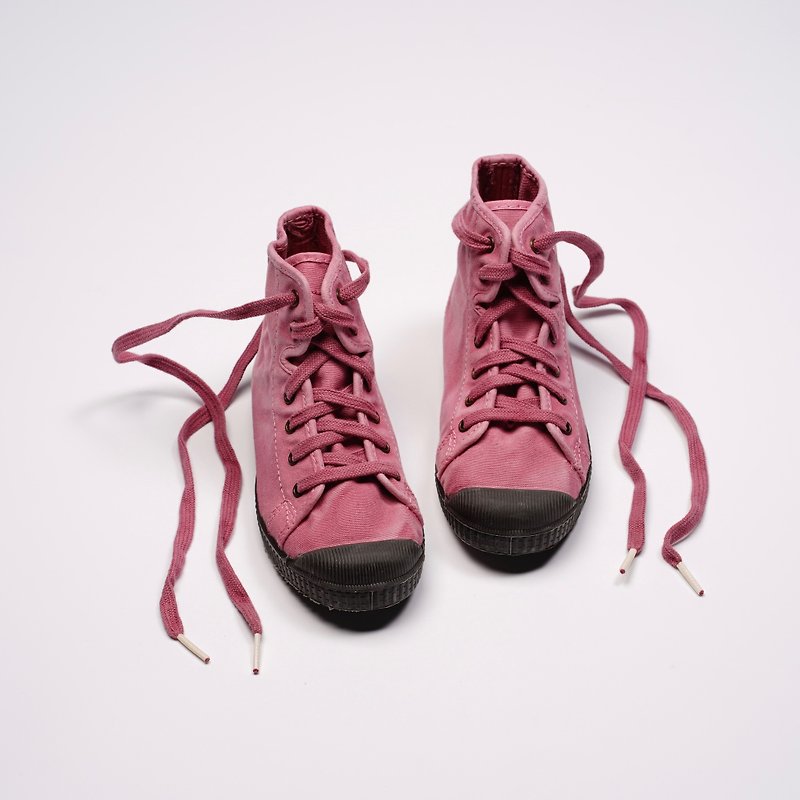 西班牙帆布鞋 CIENTA U61777 42 粉紅色 黑底 洗舊布料 童鞋 高筒 - 童裝鞋 - 棉．麻 粉紅色