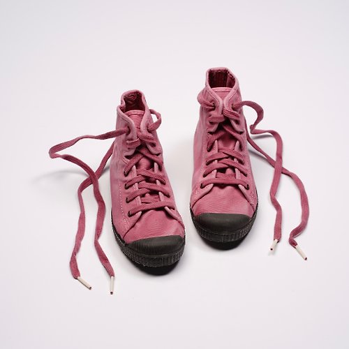 CIENTA 西班牙帆布鞋 西班牙帆布鞋 CIENTA U61777 42 粉紅色 黑底 洗舊布料 童鞋 高筒