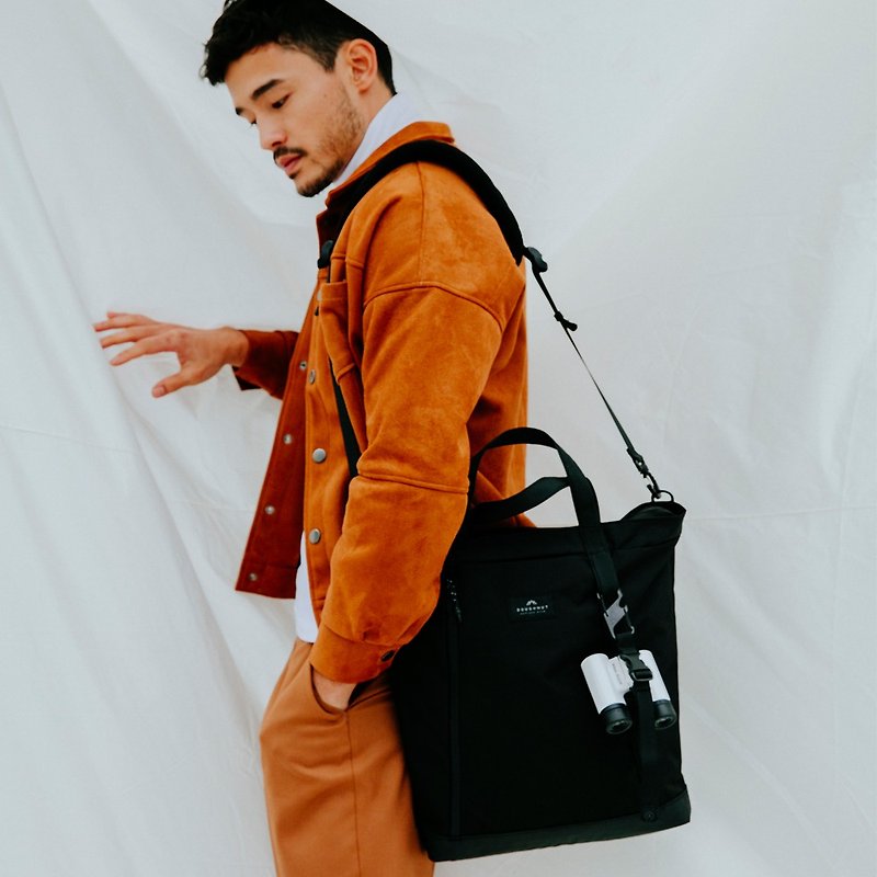 Doughnut Black Line Waterproof Tote (For Home Delivery Only) - Messenger Bags & Sling Bags - Other Man-Made Fibers Black