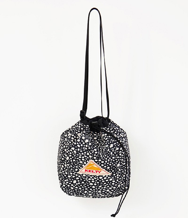 KINCHAKU Shoulder Bag Dalmatian Black - Messenger Bags & Sling Bags - Nylon Gray
