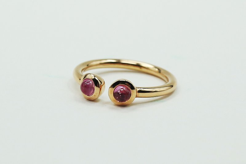 Elastic 18K Gold Ring: Crimson - แหวนทั่วไป - โลหะ สึชมพู