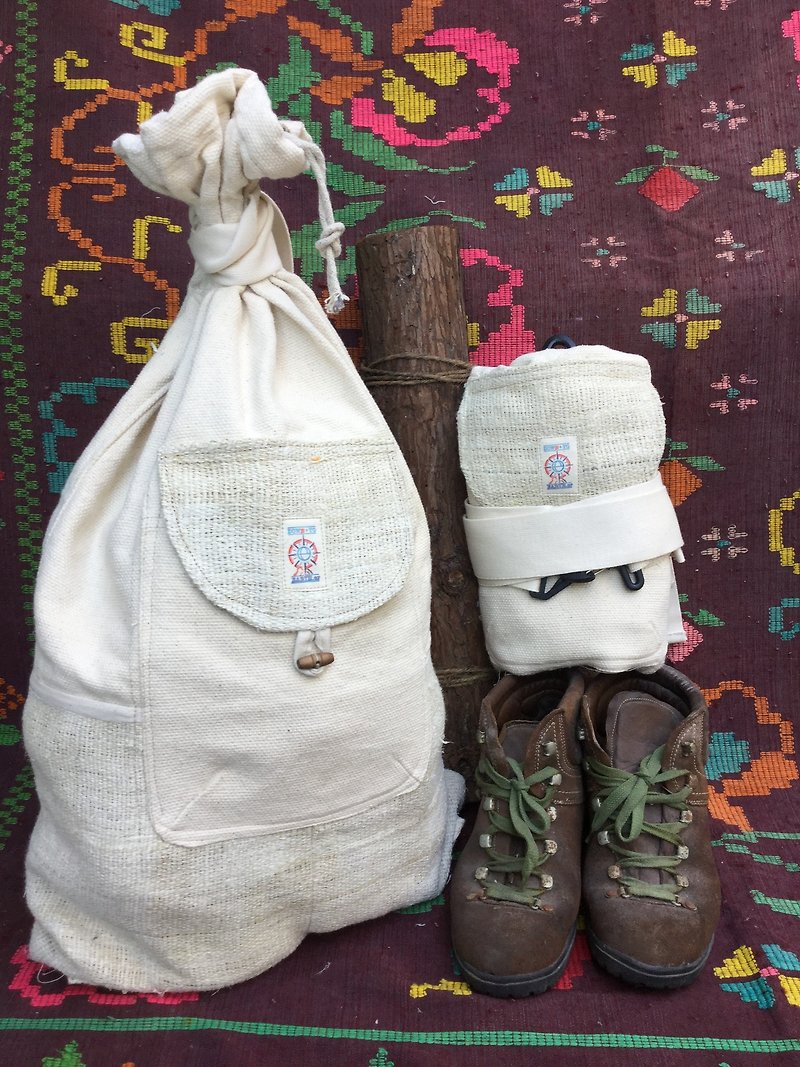 EARTH.er │ Hemp Soviet Backpack (Natural)│ :: Original Design :: - Messenger Bags & Sling Bags - Cotton & Hemp 