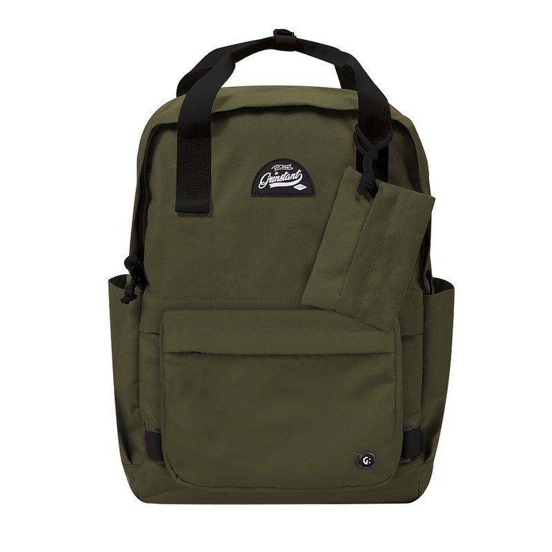 Grinstant mix and match detachable 15.6-inch backpack-adventure series (military green) - Backpacks - Polyester 