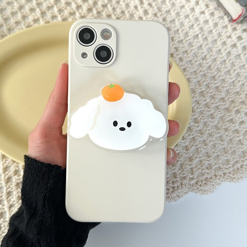 Tangerine puppy grip smartphone acrylic smart tok - 手機配件 - 壓克力 多色