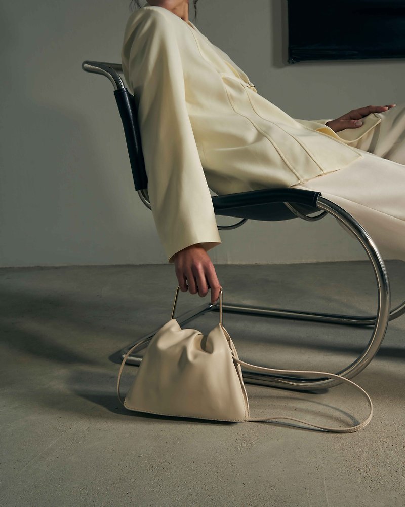 Poppy Bag - OAT - Messenger Bags & Sling Bags - Faux Leather White