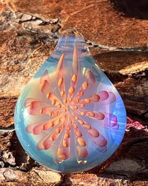 boroccus boroccus 3D 幾何圓點硼矽酸鹽玻璃淚珠吊墜