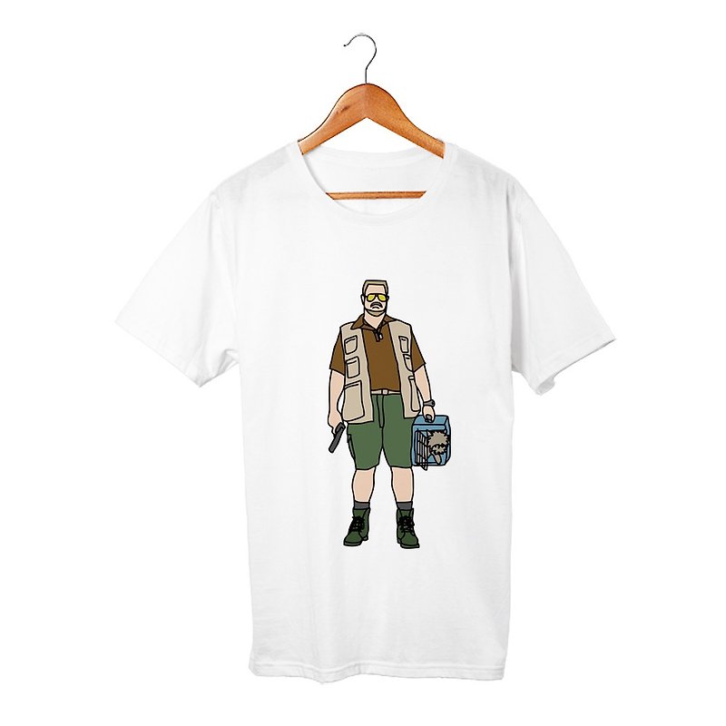 Walter T-shirt - เสื้อยืดผู้ชาย - ผ้าฝ้าย/ผ้าลินิน ขาว