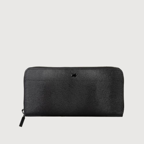 BRAUN BUFFEL 德國小金牛 【免費升級送禮包裝】依雅娜 壓紋牛皮8卡拉鍊長夾多色/BF853-602