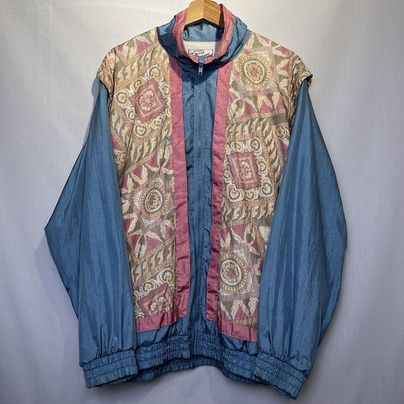 vintage colorful trench coat - เสื้อโค้ทผู้ชาย - ผ้าฝ้าย/ผ้าลินิน หลากหลายสี