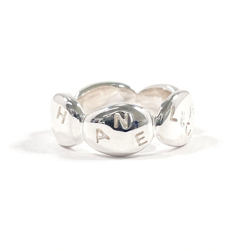 【日本直送 中古美品】11号 シャネル CHANEL リング・指輪 ロゴ シルバー925  ヴィンテージ アクセサリー 新品仕上げ済み - 戒指 - 純銀 銀色
