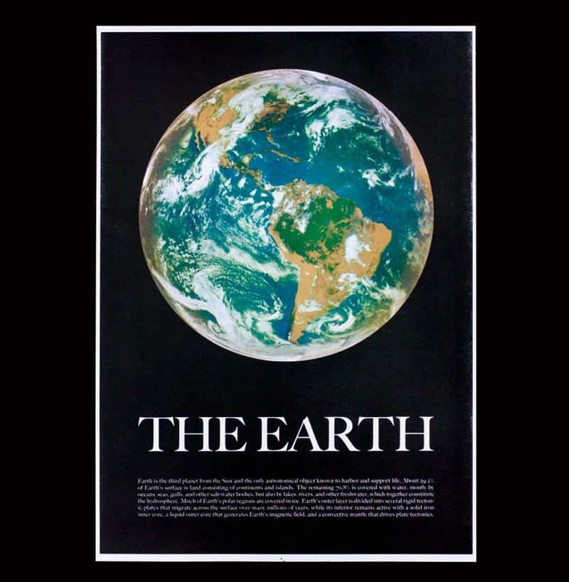 Risograph Museum - A3星球海報-地球 The Earth - 海報/掛畫/掛布 - 紙 藍色