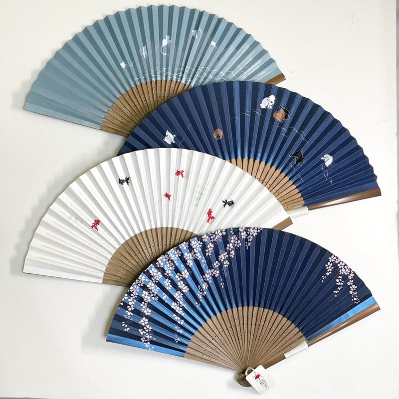 京都手工製造和紙扇子-花うらら - 扇子 - 紙 