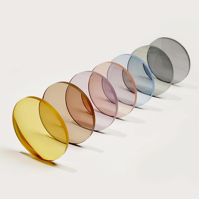 HOYA Group-New Vision FROMEYES 1.61 Anti-Blue Light + 100% Anti-UV Tinted Lenses - กรอบแว่นตา - เรซิน หลากหลายสี